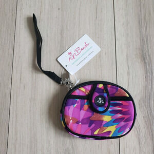 Mini Wristlet Purse California Leash Company Beach Neoprene You Fill Me Joy 5x4